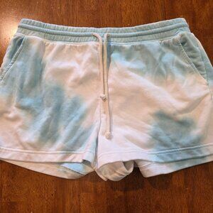 Women’s Loungewear Sleep Pajama Shorts Light Blue Large Lou and Grey